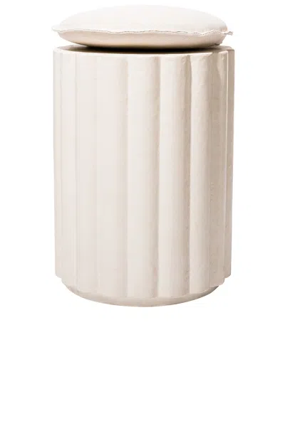 Business & Pleasure Daisy Stool Cushion In Neutral