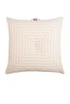 Business & Pleasure Floor Pillow In Monaco Natural Stripe