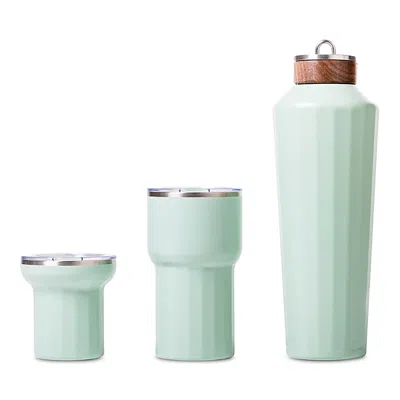 Business & Pleasure Hemingway Flask In Green