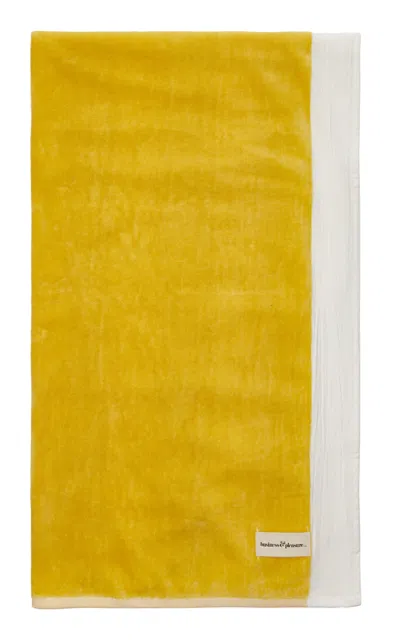 Business & Pleasure Inactive Coo China Style Beach Towel In Yellow