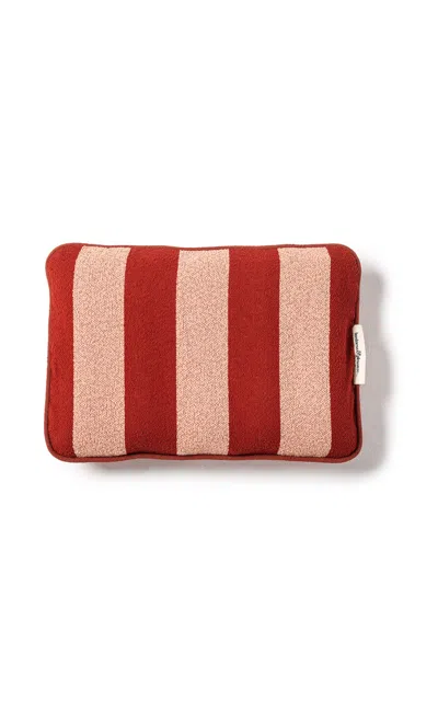 Business & Pleasure - Inflatable Beach Pillow - Stripe In Red