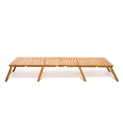 Business & Pleasure Long Folding Table In Teakwood