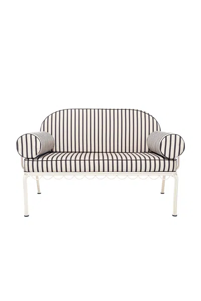 Business & Pleasure Love Seat Slip Cover Set In Neutral