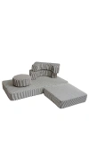 Business & Pleasure Modular Pillow Stack In Laurens Navy Stripe