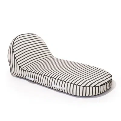 Business & Pleasure Pool Lounger In Black,white