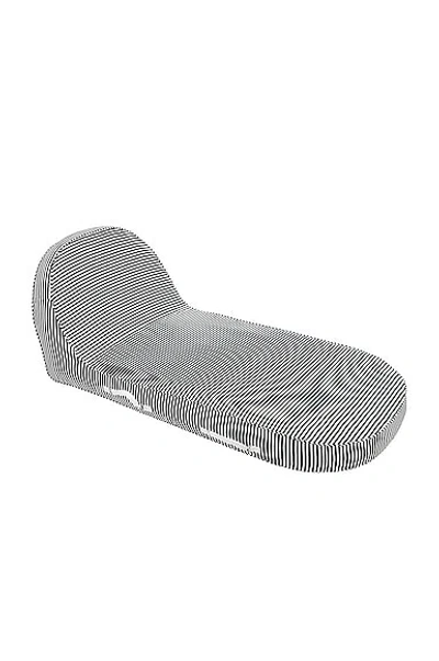 Business & Pleasure Pool Lounger In Laurens Navy Stripe