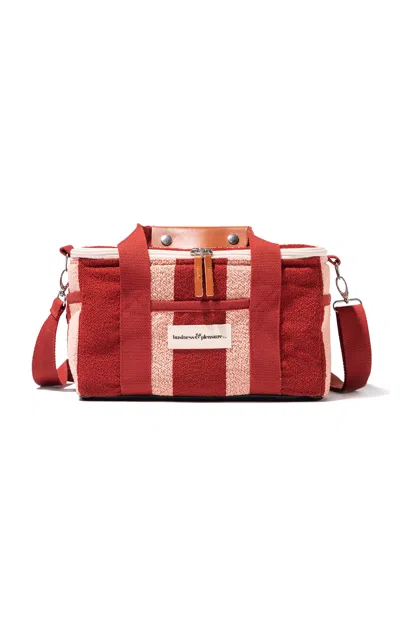 Business & Pleasure - Premium Cooler Bag - Stripe In Red