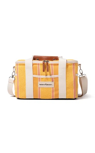 Business & Pleasure - Premium Cooler Bag - Stripe In Yellow