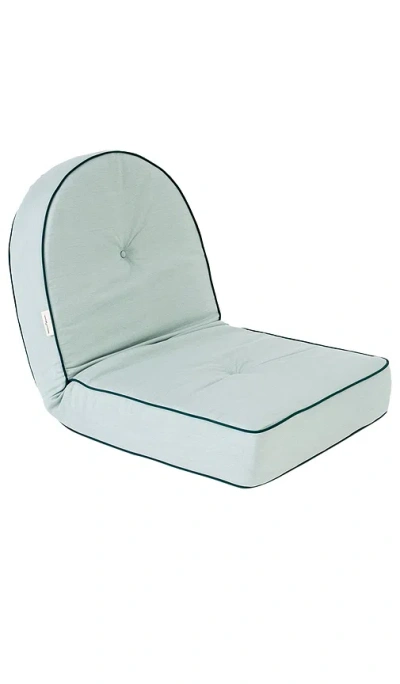 Business & Pleasure Reclining Pillow Lounger In Blue