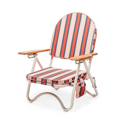 Business & Pleasure Striped Beach Chair In Red