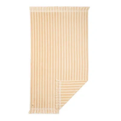 Business & Pleasure The Beach Towel In Monaco Natural Stripe