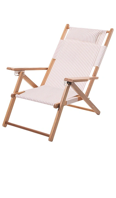 Business & Pleasure The Tommy Chair In Laurens Pink Stripe