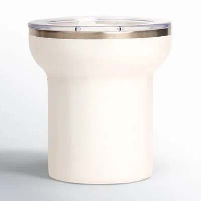 Business & Pleasure Vacuum Insulated Stainless Steel Cooler/ Travel Tumbler In White