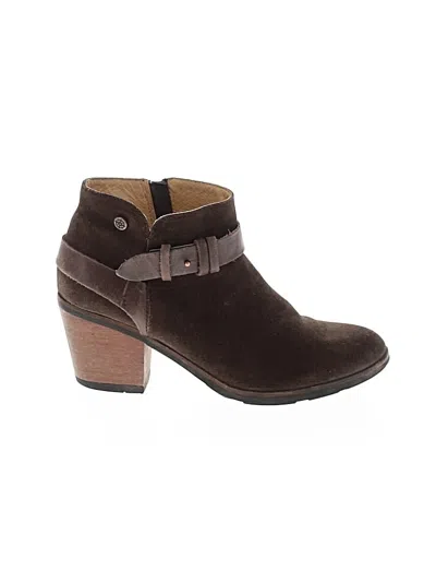 Pre-owned Bussola Ankle Boots In Brown