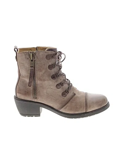 Pre-owned Bussola Ankle Boots In Brown