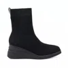Bussola Sophie Nero Knit Boots In Black In Black