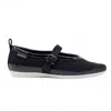 Bussola Vanya Nero Knit Mesh Mary Jane In Black In Black
