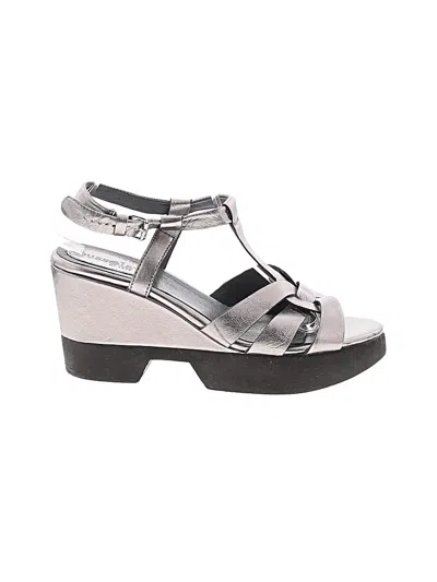 Pre-owned Bussola Wedges In Silver