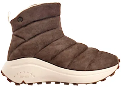 Bussola Women's Brooke Round Toe Bootie In Silk Suede Cuba In Brown