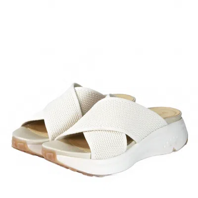 Bussola Women's  Birkita Sandal In Knit Wed Chalk In Multi
