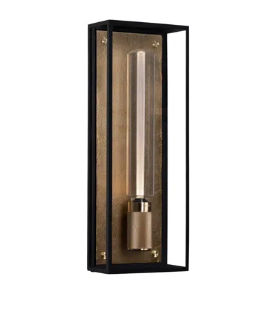Buster + Punch Large Caged Wet Wall Light In Metallic