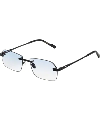 Bustout Eyeglasses Travis Squadrato - Argento - Azzurro In Crl