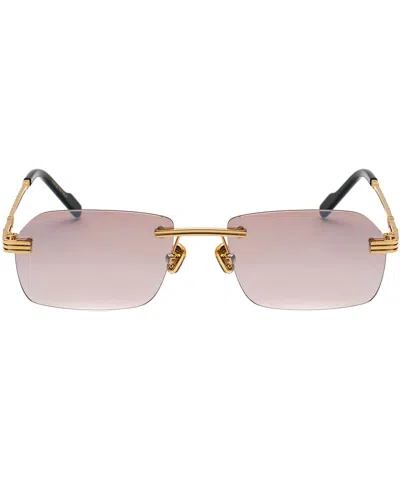 Bustout Eyeglasses Travis Squadrato - Oro - Marrone Flash In Crl