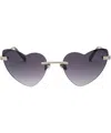 Bustout Sunglasses Kayt Cuore - Argento - Fumo In Crl