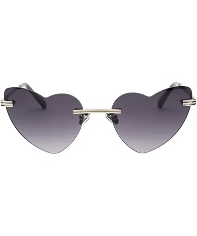 Bustout Sunglasses Kayt Cuore - Argento - Fumo In Crl