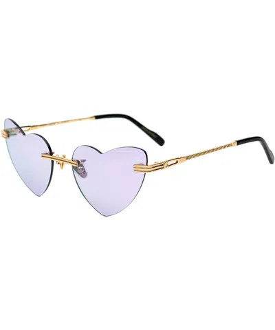 Bustout Sunglasses Kayt Cuore - Oro - Viola In Crl