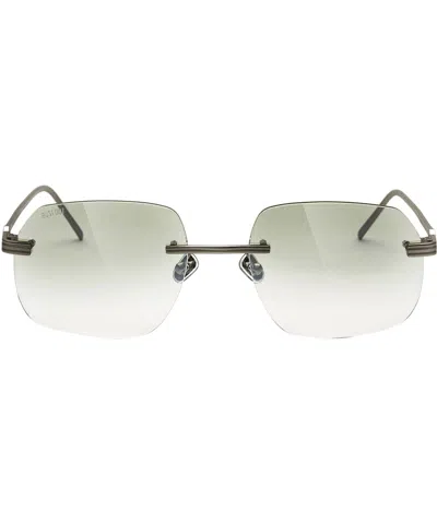 Bustout Sunglasses Python - Argento - Sn002 Verde In Crl