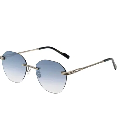 Bustout Sunglasses Travis Esagonale - Argento - Azzurro In Crl
