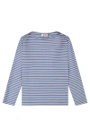 Busy Bees Bateau Tee Blue Stripe In Blue Stripe