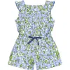 Busy Bees Gwynnie Romper Blue Hydrangea In Blue Hydrangea