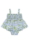 Busy Bees Hazel Romper Blue Hydrangea In Blue Hydrangea