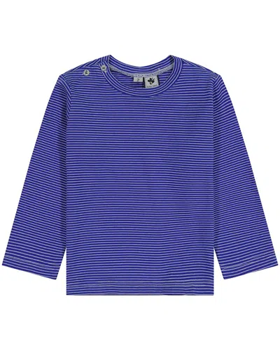 Busy Bees Kids' Henry Button Shoulder Tee In Blue