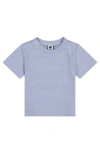 Busy Bees Henry Button Tee Cornflower Blue Mini Stripe In Cornflower Blue Mini Stripe