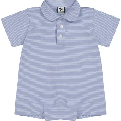 Busy Bees Babies'  Hudson Romper Cornflower Blue Stripe