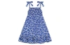 Busy Bees India Shoulder Tie Sundress In Blue Poppy