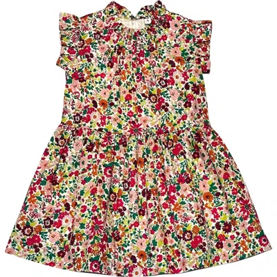 Busy Bees Kids'  Kinsley Dropwaist Dress Fuchsia Floral