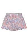 Busy Bees Lee Lee Ruffle Hem Shorts Pink Azalea In Pink Azalea