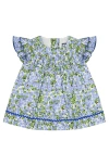 Busy Bees Maeve Baby Dress Blue Hydrangea In Blue Hydrangea