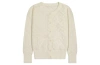 Busy Bees Babies'  Mia Classic Cotton Lace Cardigan In Cream