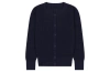Busy Bees Kids'  Mia Classic Cotton Lace Cardigan In Navy
