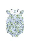 Busy Bees Phoebe Peter Pan Collar Bubble Blue Hydrangea In Blue Hydrangea