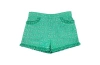 Busy Bees Babies'  Phoebe Pocket Shorts In Green Eyelet