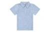 Busy Bees Babies'  Short Sleeve Polo In Blue Chambray