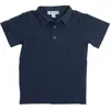 Busy Bees Short Sleeve Polo In Navy Knit