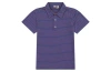 Busy Bees Kids'  Short Sleeve Polo In Navy Mini Red Stripe