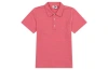 Busy Bees Short Sleeve Polo In Red Mini Navy Stripe